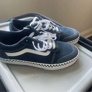 Stylish Blue and White Sneakers